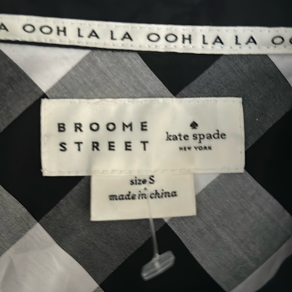 Broome Street Kate Spade Black/White Sleeveless Romper Shorts Set **Size S**🌸🌸 - Picture 4 of 4